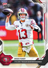 Brock Purdy 3 TDs 1st Season Game - 2026 NFL Topps NOW NFL Card 4 #a PRE-SALE