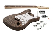 Solo STKZEB-1-SD DIY Engineered Zebrawood Electric Guitar Kit With Solderless El