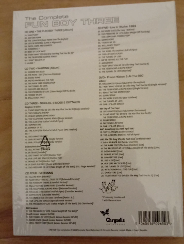 The Fun Boy Three: The Complete Fun Boy Three (5 CD + DVD Box Set) NEW  - Image 3 of 3