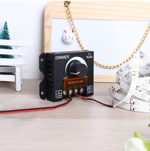 LED Dimmer Knob ON/OFF Switch PWM Dimming 0%-100% for DC 12V-24V LED Strip Light - Picture 5 of 6