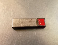 Vintage The Wahl Co. Red Top Eversharp 4H Pencil Lead Metal Case Holder & Lead