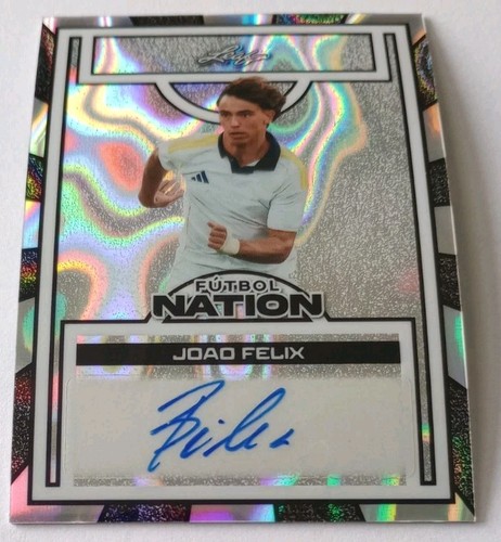 Joao Felix 2025 Leaf Football Futbol Nation Silver Auto 1/1 Portugal Al-Nassr ⚽⭐