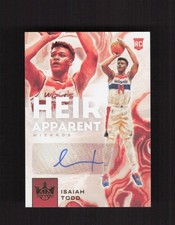 2021-22 Panini Court Kings #HA-ITD Isaiah Todd Heir Apparent AUTO /149 RC