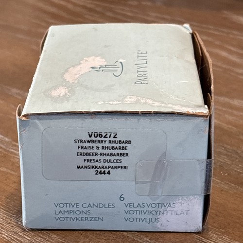 Partylite Strawberry Rhubarb V06272 Votive Candles 5 Only - Picture 4 of 9