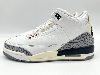 Nike Air Jordan 3 Retro GS Size 5.5Y White Cement Reimagined B