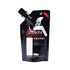 Gouache Paint, White Color 100 ml Non-Toxic Gouache for Canvas and Paper, Gou...