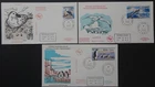 French Antarctic Territory's Database of Birds first day stamp cover set