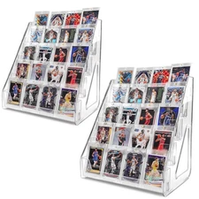 Trading Card Display Stand, Vertical Holder for Baseball Basketball Sports Gr...