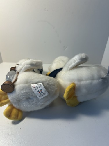Aflac 6 Zoll sprechende Ente weiß flauschig Stofftier Plüschtier 2er Set Krebszentrum - Bild 5 von 6