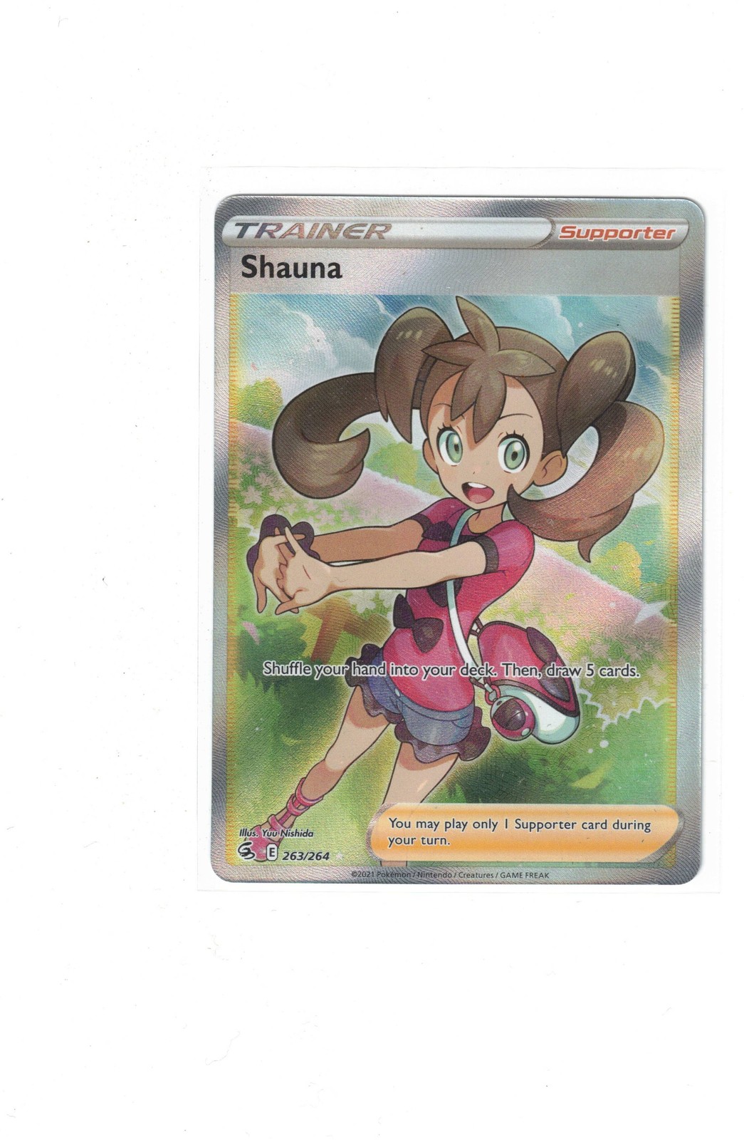 Shauna 2021 Sword & Shield: Fusion Strike #263/264 Holo (Full Art