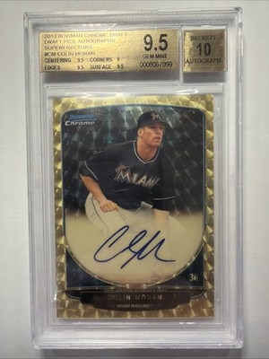 2013 Bowman Chrome Colin Moran 1st Superfractor Auto Marlins #1/1 BGS 9.5/10