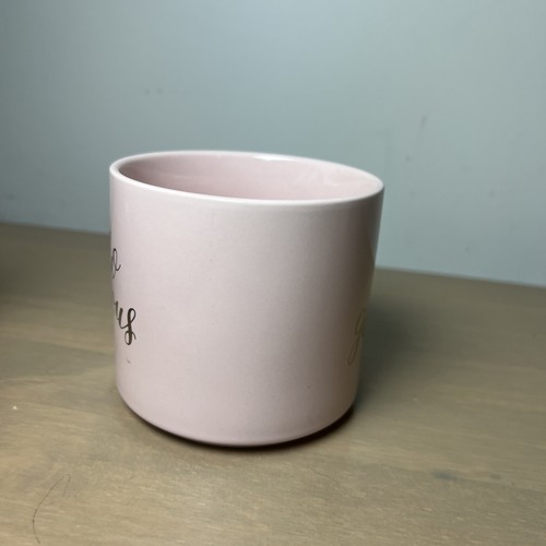 Tazza da tè caffè rosa soglia "Hello Gorgeous" scritta scritta oro - Foto 5 di 10