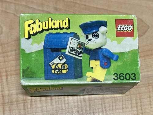Lego vintage fabuland 3603 Boris Bulldog and Mailbo neuf scellé / new and sealed