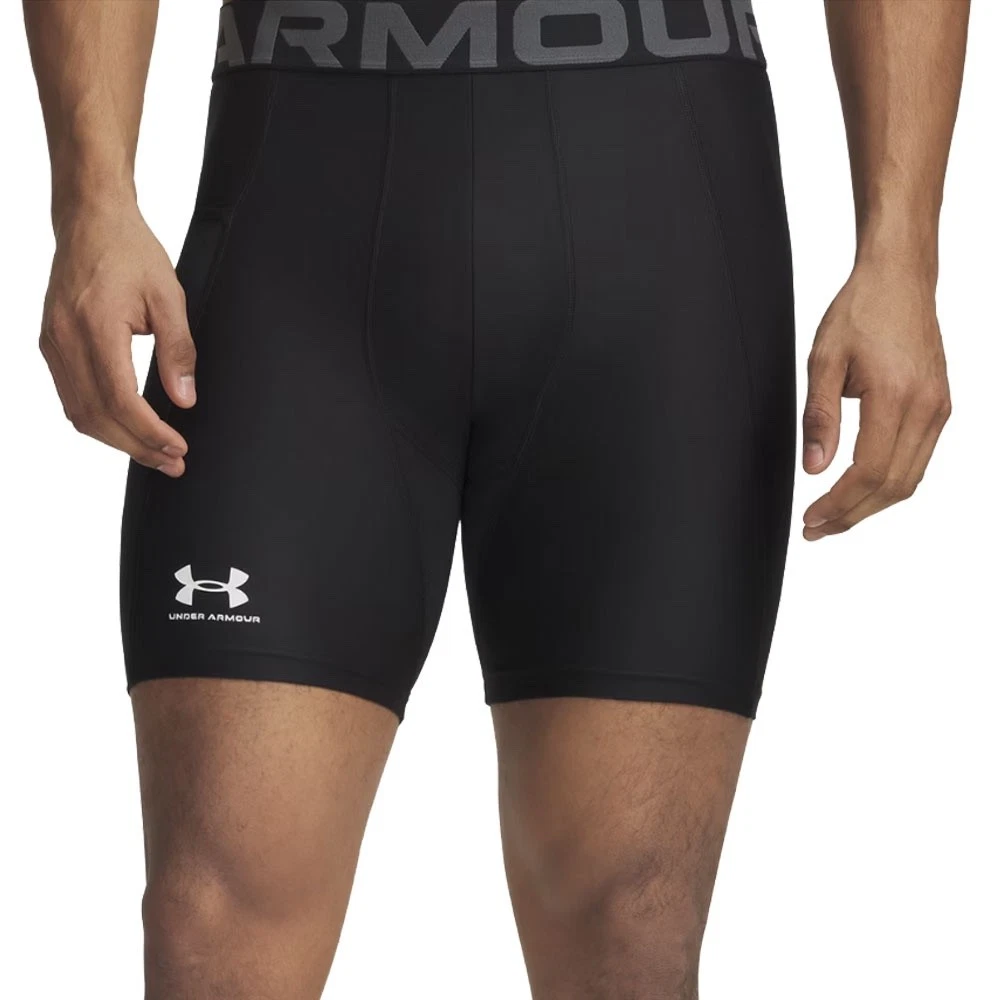 Under Armour HeatGear Men's 6'' Compression Shorts - Black Large
