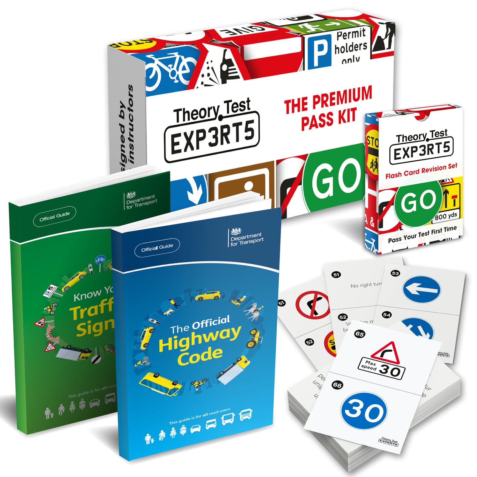 The Highway Code 2026 UK + Know Your Traffic Signs 2026 + 128 One Size