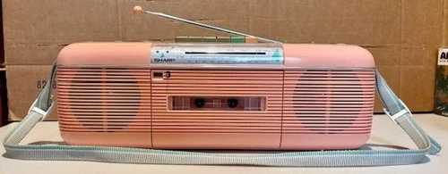 Sharp QT-50 (P) Portable Stereo Radio Cassette Rec- As seen on "STRANGER THINGS"