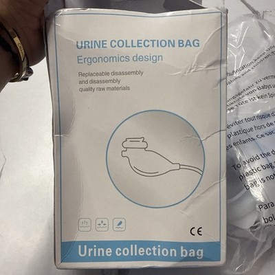 Urine Collection Bag Ergonomic Design - Includes Manual New Open Box