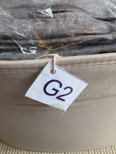 M&S Trousers Mens Size 38 Grey Pure Linen Summer Neutral Straight Leg Holiday - Picture 10 of 10