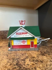 DEPT 56 Snow Village Krispy Kreme Doughnut Shop- with Sign -In Box *Retired