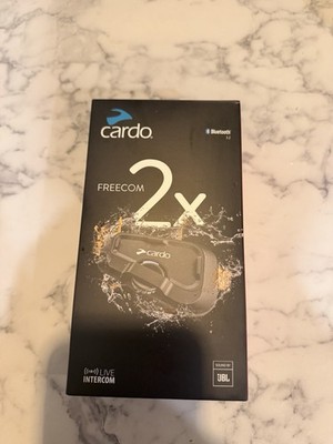 Cardo Freecom 2X Single Headset Motorcycle Intercom Scala Rider Bluetooth JBL