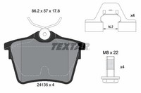 Textar Bremsbelagsatz, Scheibenbremse 2413501 FüR CitroËN Peugeot