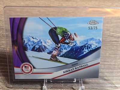 2026 Topps Chrome Winter Olympics 171 Kikkan Randall Purple #/75 A