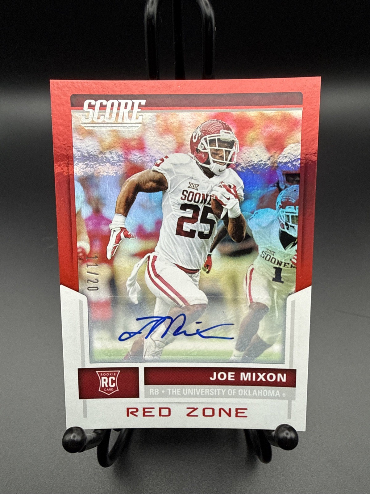 Joe Mixon Panini Score #374 Autograph Red Zone
