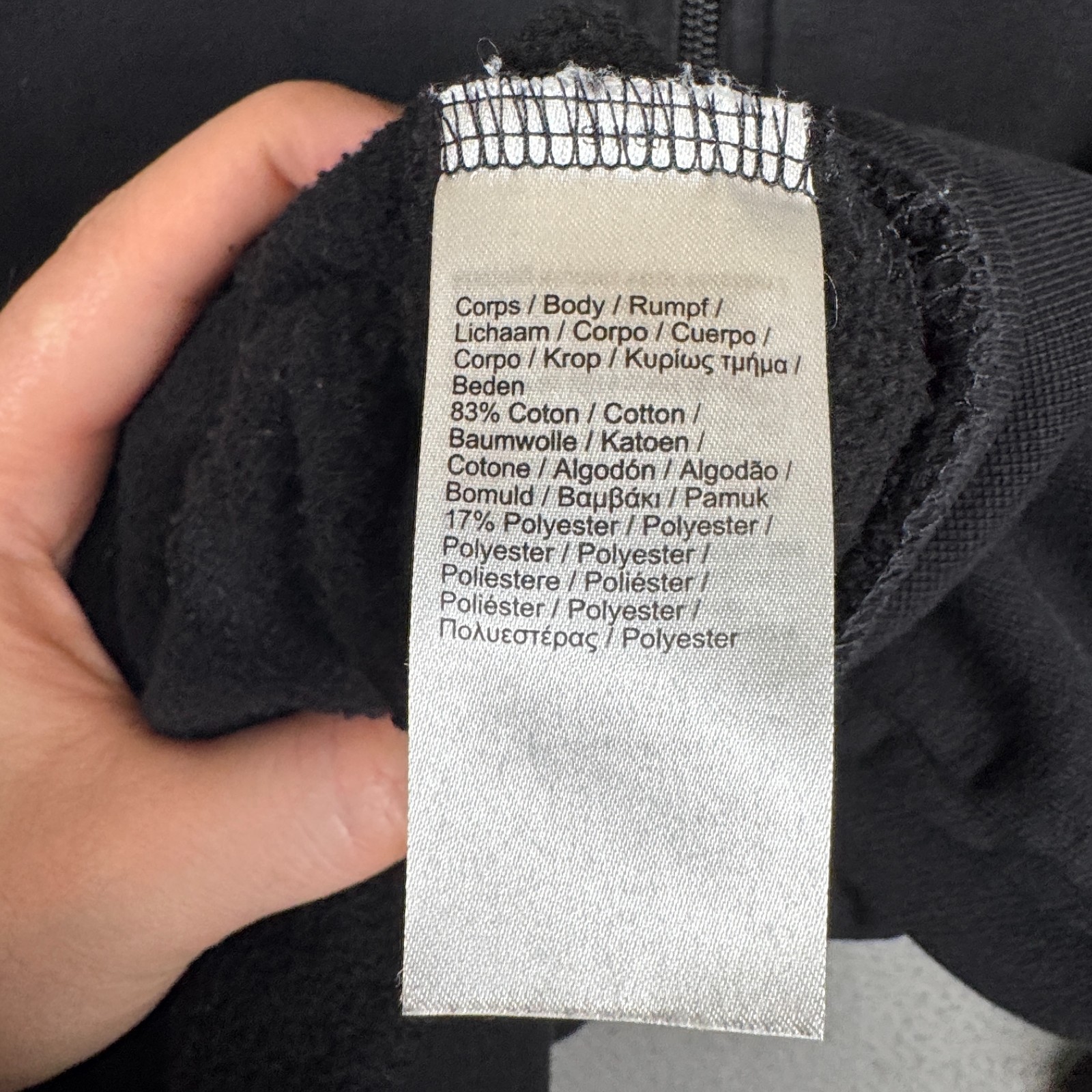 Lacoste Sport Sweatshirt Mens 2XLT Black Full Zip Jacket Athletic Lounge Preppy  thumbnail 8