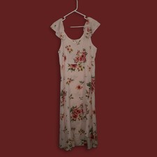 Nextima Long Cold Shoulder Flowered Dress Size 20