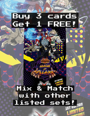 Universus My Hero Academia: League of Villians 1st Edition CHOOSE YOUR CARD!