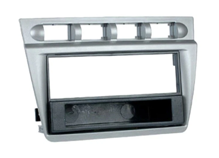Habillage Autoradio 1-DIN/2-DIN Multifonction pour KIA Picanto 2004-2007 Argent - Photo 1/1