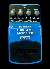 Behringer: TUBE AMP MODELER: TM300: Classic Tube Amp Instrument Effects Pedal