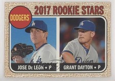2017 Topps Heritage Rookie Stars Grant Dayton Jose De Leon #83 0y3