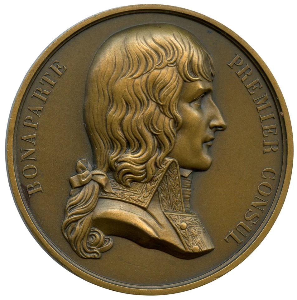 1799 NAPOLEÓN ADHESIÓN A PREMIER CÓNCUL BRONCE MEDALLA DE RESTRICCIÓN... - Imagen 2 de 4