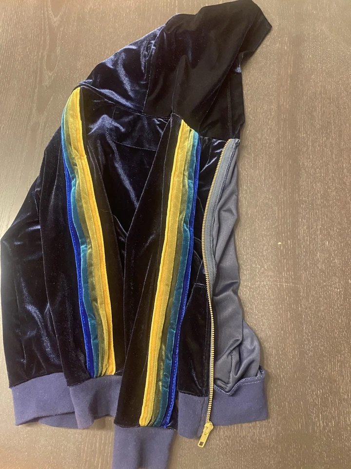 Aviator Nation - Sudadera con capucha de terciopelo dorado terciopelo talla 8 (pequeña) para niños - terciopelo Foto 3 de 4