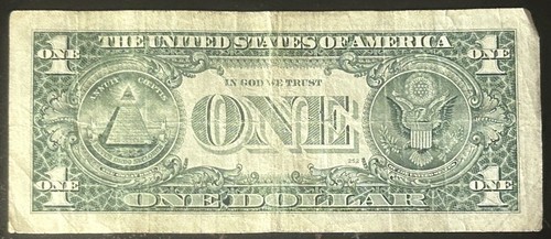 (“X” Run Note!) $1 *TORN* Rare X Run Note L02183514X Series 2009 - Picture 3 of 4