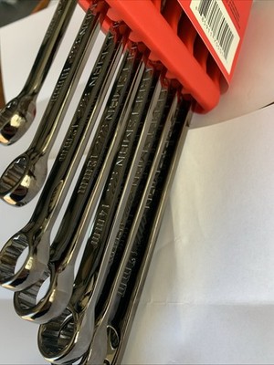Craftsman Gunmetal Chrome Metric Long Panel Combination Wrench Set