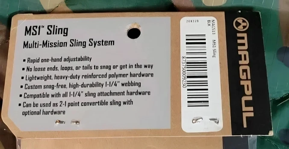 2 Packs Magpul MS1 Two Point Rifle Multi Mission Sling Black-Made in the USA - Image 4 of 4