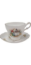 Regency Bone China Cup and Saucer Souvenir of Wales - Z#4402