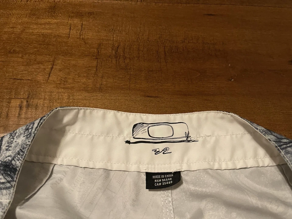 Bermuda de natação Y2K Oakley África do Sul roupa de surf 11" - masculina 32 - Imagem 2 de 3