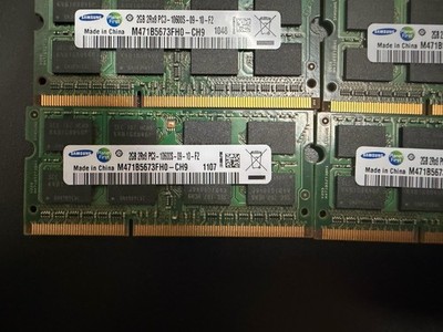 Samsung 8 GB SO-DIMM DDR3 4x2GB Memory (M471B5673FHO CH9) 1333MHz PC3-10600S