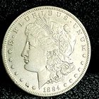 1884 S Morgan Dollar AU++ Great Eye Appeal Strong Strike White Coin