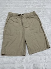 Carter's Boys Cargo Shorts Size 7 Beige Cotton Elastic Waist Pockets
