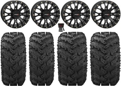 System 3 ST-3 Black 14'' Wheels 27'' Reptile Tires Can-Am Renegade Outlander