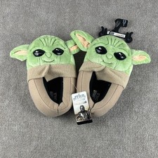 Star Wars Mandalorian The Child Grogu 3D Plush Slippers Size 13-1 NWT Baby Yoda