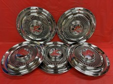Vintage Set Of 5 196566 Amc 15 Hubcaps American Classic Rambler