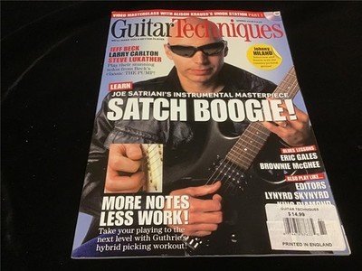 Guitar Techniques Magazine Spring 2008 Satch Boogie! Eric Gales, Brownie McGhee