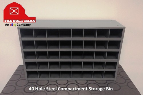 Metal 40 Hole Storage Bin / Cabinet For Bolts, Screws,Nuts Washers / Made in USA - 第 1/1 張圖片