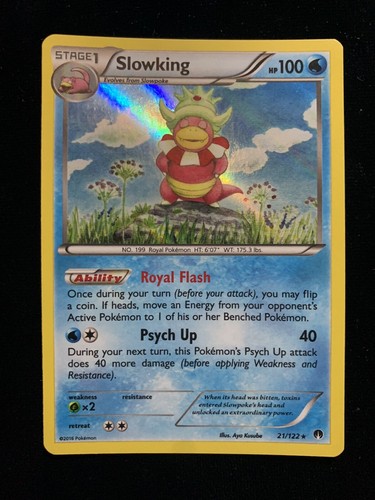 Pokemon - Slowking - 21/122 - Holo Rare - XY - BREAKPoint - NM
