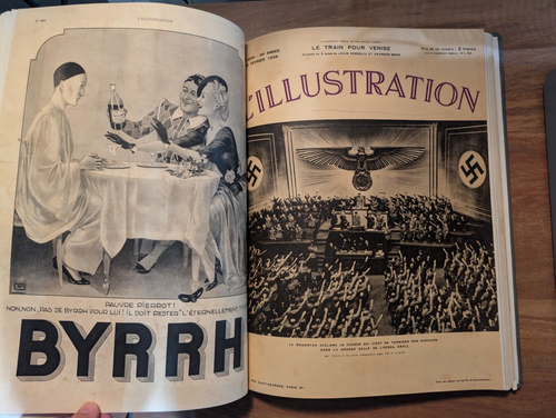 Bound Volume of L'Illustration Magazine, 17 Issues, Jan-March. 1938 WW2 - Picture 19 of 24